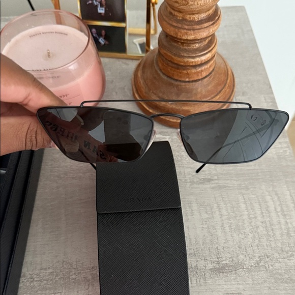 Prada Black Cat Eye Sunglasses - Picture 3 of 8